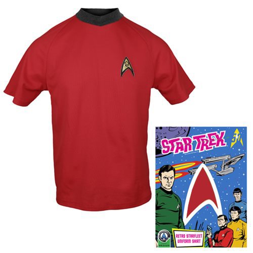 Star Trek: The Original Series Operations Red Retro Starfleet Uniform T-Shirt